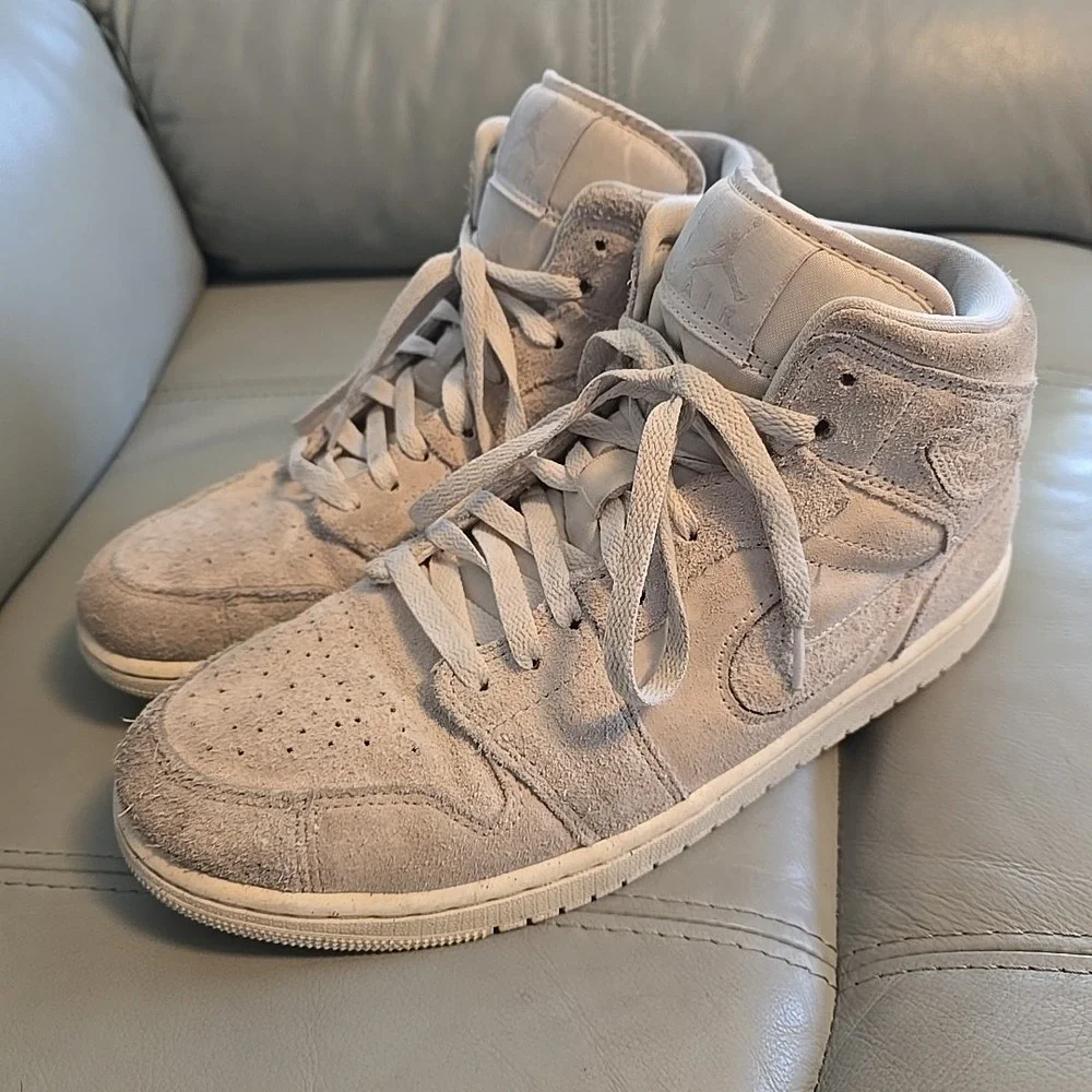 Nike Air Jordan 1‎ Mid SE Craft Pale Ivory Sail FQ3224-100 Mens Size 10